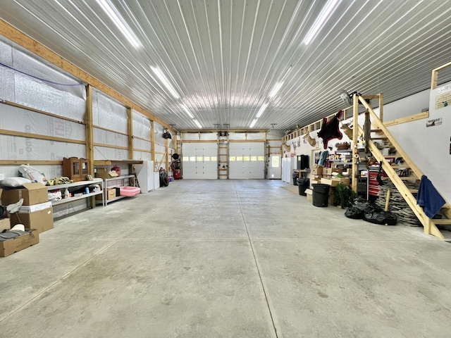 5781 S Waldron Rd, Pittsford, MI 49271 - garage with a workshop area