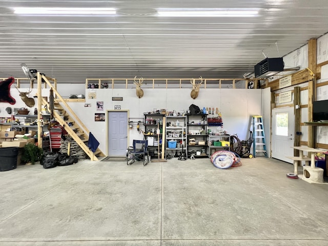 5781 S Waldron Rd, Pittsford, MI 49271 - garage with a workshop area