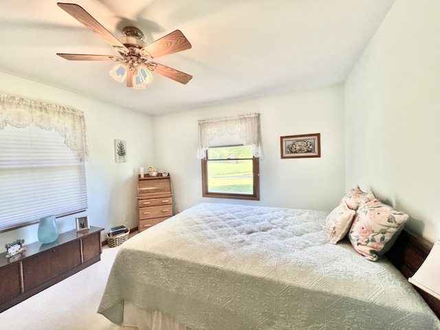 5781 S Waldron Rd, Pittsford, MI 49271 - bedroom featuring carpet and a ceiling fan