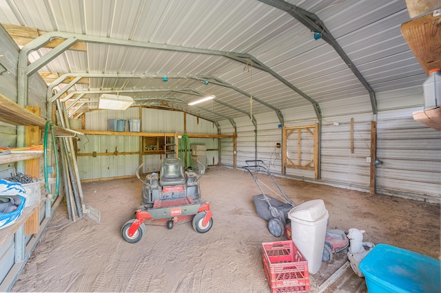 22251 210th Ave, Tustin, MI 49688 - garage featuring metal wall