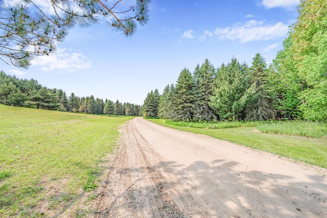 22251 210th Ave, Tustin, MI 49688 - view of dirt / gravel road featuring a view of trees