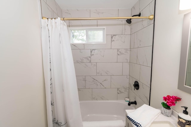 1802 Ferry St, Niles, MI 49120 - full bathroom with vanity and shower / tub combo
