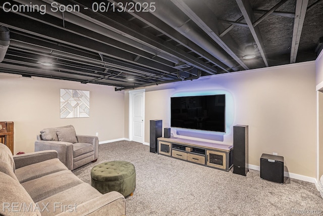 17769 Tiger Dr, Macomb, MI 48042 - carpeted living room with baseboards