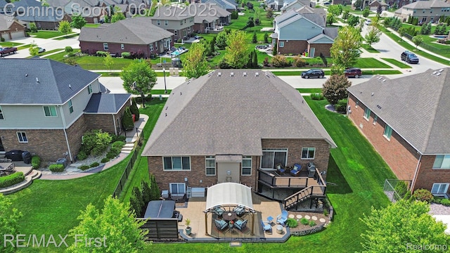 17769 Tiger Dr, Macomb, MI 48042 - aerial perspective of suburban area