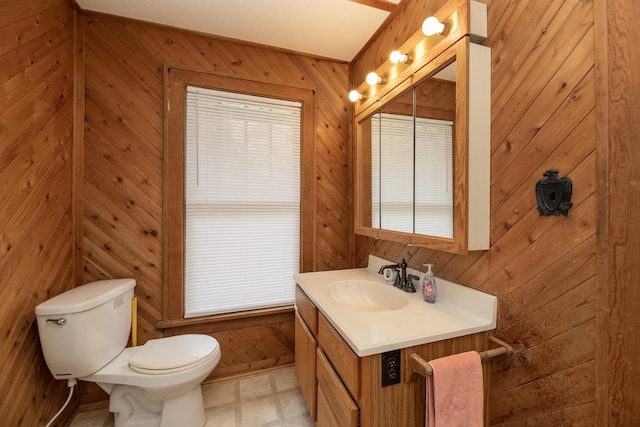 3804 Portage St, Kalamazoo, MI 49001 - half bath featuring wood walls and vanity