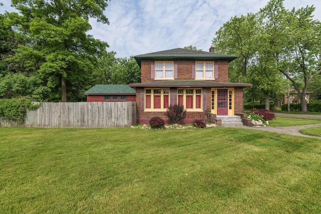 3804 Portage St, Kalamazoo, MI 49001 - view of front of property featuring a chimney and brick siding