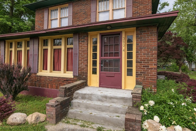3804 Portage St, Kalamazoo, MI 49001 - view of exterior entry featuring brick siding