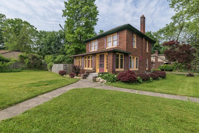 3804 Portage St, Kalamazoo, MI 49001 - view of front of home with a chimney and brick siding