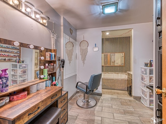 9601 Exeter Rd, Carleton, MI 48117 - office with wood tiled floors and baseboards