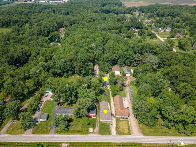 9601 Exeter Rd, Carleton, MI 48117 - aerial view of property's location with a heavily wooded area