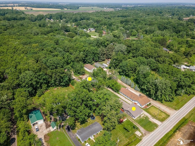 9601 Exeter Rd, Carleton, MI 48117 - aerial view of a heavily wooded area