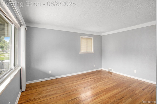 7612 Clippert St, Taylor, MI 48180 - spare room featuring wood finished floors, a textured ceiling, and baseboards