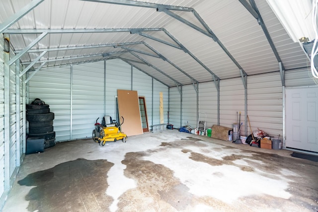 15551 Mason St, Union, MI 49130 - garage with metal wall