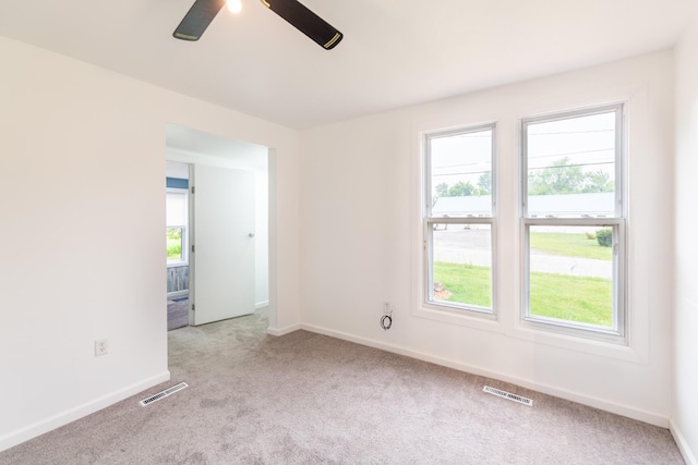15551 Mason St, Union, MI 49130 - unfurnished room with carpet flooring, a ceiling fan, and baseboards