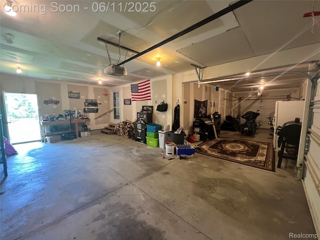 5550 Howe Rd, Grand Blanc, MI 48439 - garage with a garage door opener