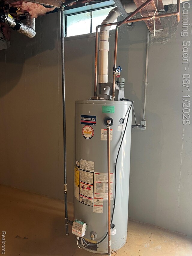 5550 Howe Rd, Grand Blanc, MI 48439 - utility room with gas water heater