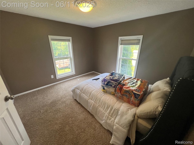 5550 Howe Rd, Grand Blanc, MI 48439 - carpeted bedroom featuring a textured ceiling and baseboards