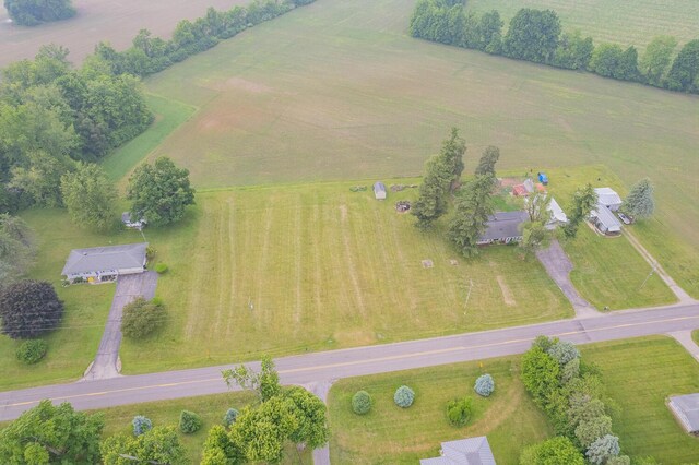 5244 Sand Creek Highway, Adrian, MI 49221 - aerial view of property and surrounding area featuring rural landscape, a pastoral area, and rows of crops