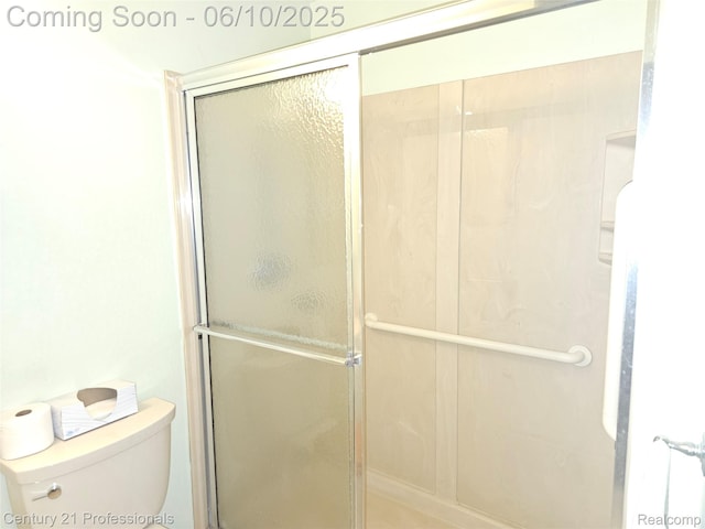 40859 Newport Dr, Plymouth, MI 48170 - full bathroom with a stall shower and toilet