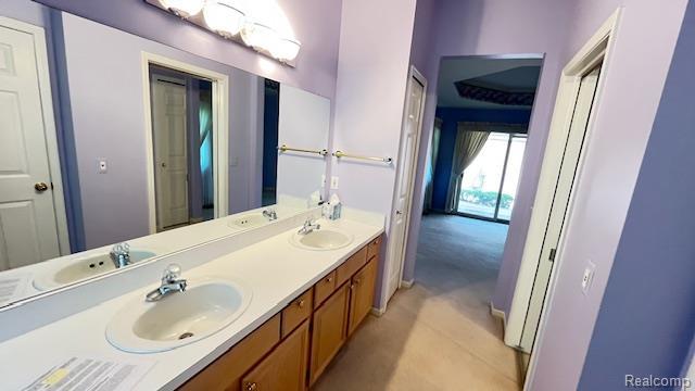 43573 E Perignon Dr N, Sterling Heights, MI 48314 - bathroom with double vanity