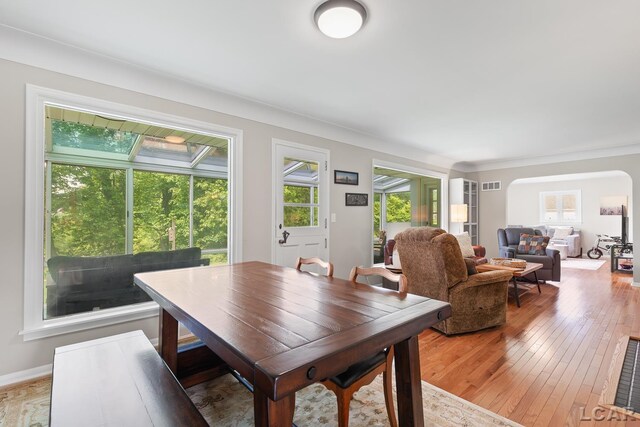 603 Outer Dr, Tecumseh, MI 49286 - dining space with light wood-type flooring