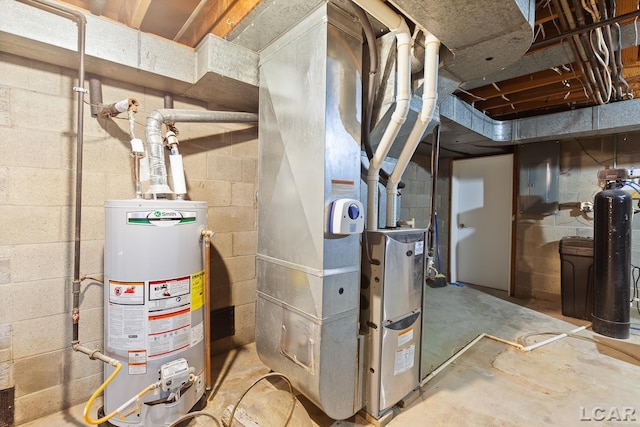 603 Outer Dr, Tecumseh, MI 49286 - utility room featuring gas water heater