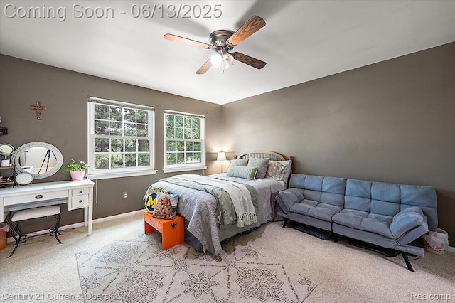 7456 N Kingston Ct, Westland, MI 48185 - carpeted bedroom featuring ceiling fan