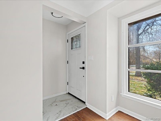 19468 Evergreen Rd, Detroit, MI 48219 - entrance foyer featuring baseboards and wood finished floors