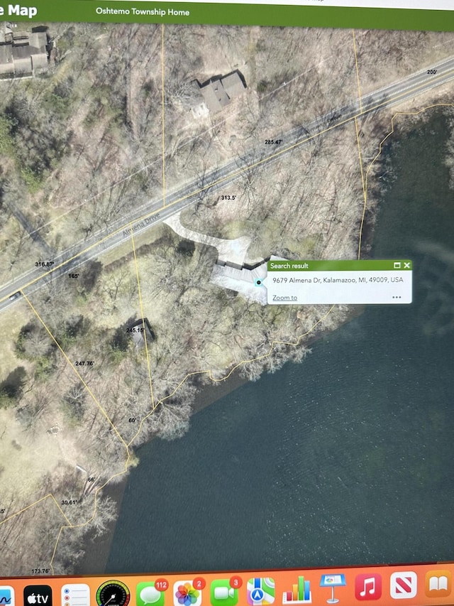 9679 Almena Dr, Kalamazoo, MI 49009 - map of property location featuring property boundaries highlighted