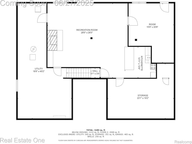 1145 W Moore Rd, Milford, MI 48381 - view of floor plan / room layout