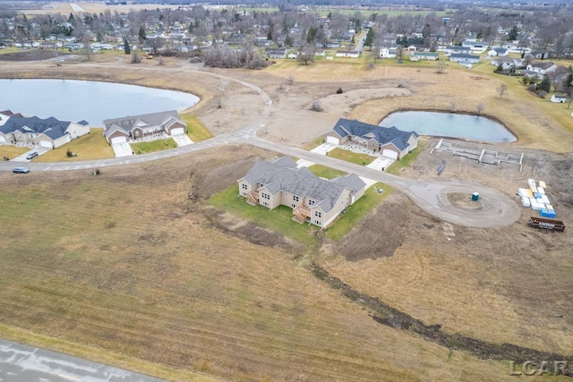 2819 Eunice Cir, Adrian, MI 49221 - aerial overview of property's location featuring a nearby body of water and nearby suburban area