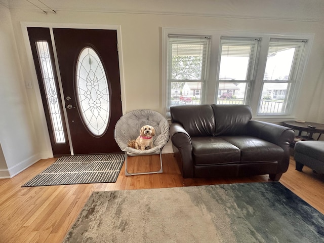 26314 E St, Saint Clair Shores, MI 48081 - entryway with wood finished floors and baseboards