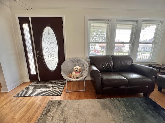 26314 E St, Saint Clair Shores, MI 48081 - entryway with wood finished floors and baseboards