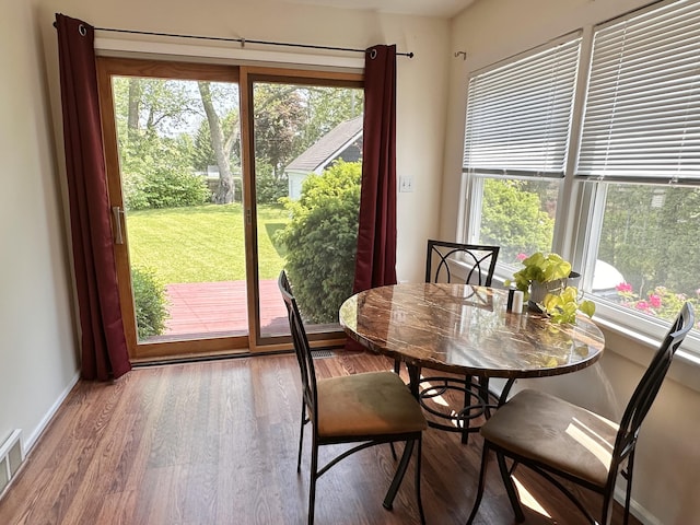 26314 E St, Saint Clair Shores, MI 48081 - dining area featuring wood finished floors and baseboards