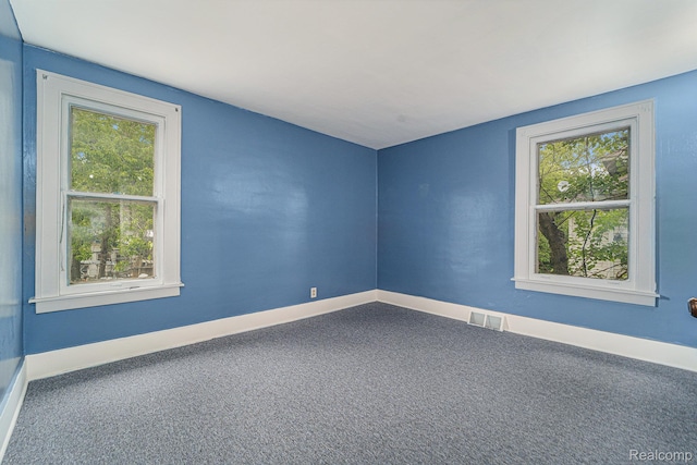 74 W Dakota, Highland Park, MI 48203 - spare room featuring plenty of natural light, carpet floors, and baseboards