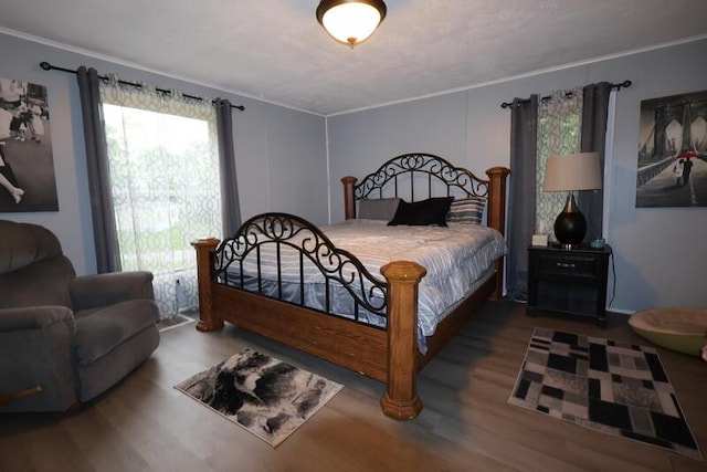 113 S Park St, Union City, MI 49094 - bedroom with wood finished floors and crown molding