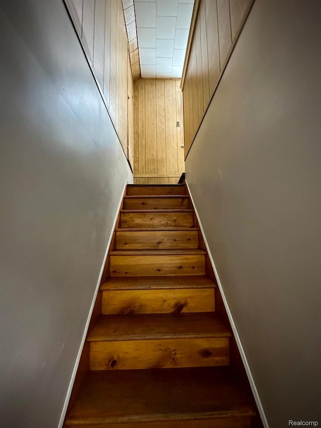 2825 Raskob St, Flint, MI 48504 - stairs with baseboards