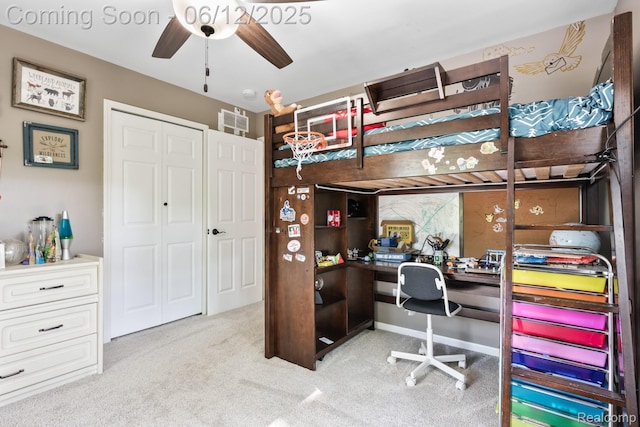 6287 Woodring Ct, Brighton, MI 48116 - bedroom featuring carpet flooring, an office area, and a closet