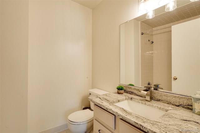 39719 Squire Rd, Novi, MI 48375 - bathroom with toilet, vanity, and a shower