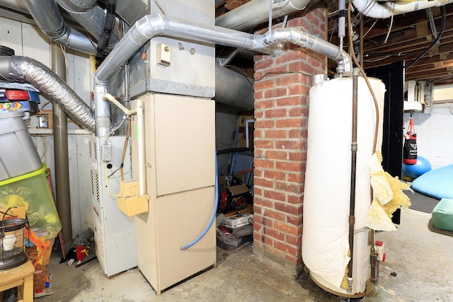 600 Center Dr, Tecumseh, MI 49286 - utility room featuring water heater