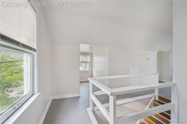 19628 Elkhart St, Harper Woods, MI 48225 - stairway with wood finished floors and baseboards
