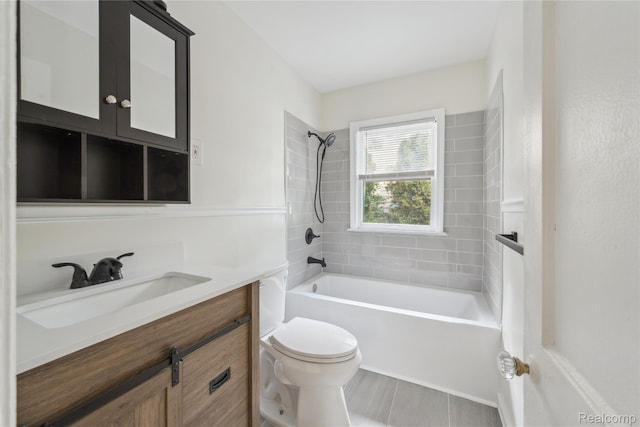 19628 Elkhart St, Harper Woods, MI 48225 - full bathroom with tub / shower combination and vanity