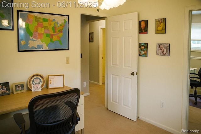 3161 Eastgate St, Burton, MI 48519 - office area featuring carpet and baseboards