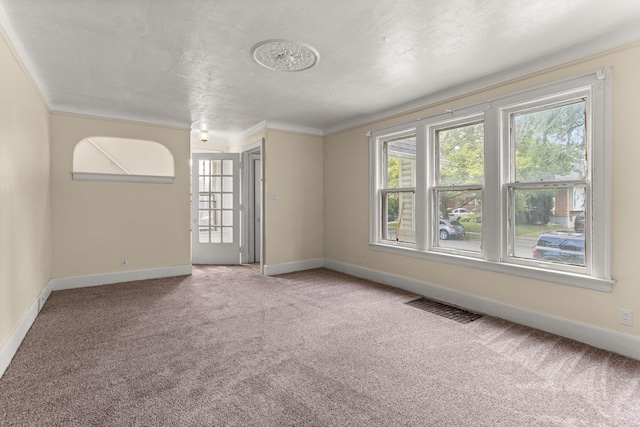 11414 Manor, Detroit, MI 48204 - unfurnished room featuring carpet, baseboards, and ornamental molding
