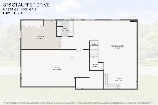 376 Stauffer Dr, Hastings, MI 49058 - floor plan / room layout
