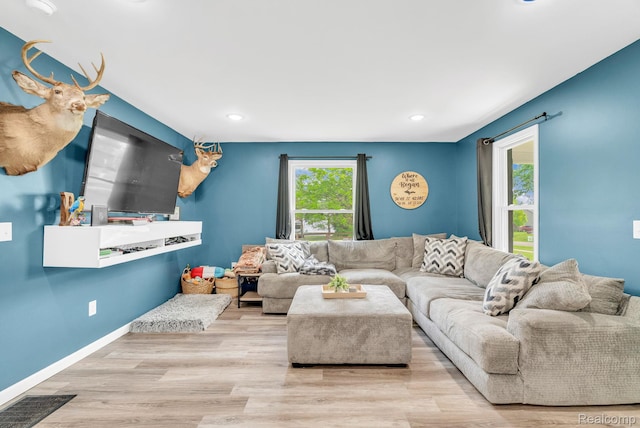 5668 Mill St, Peck, MI 48466 - living area with recessed lighting and wood finished floors