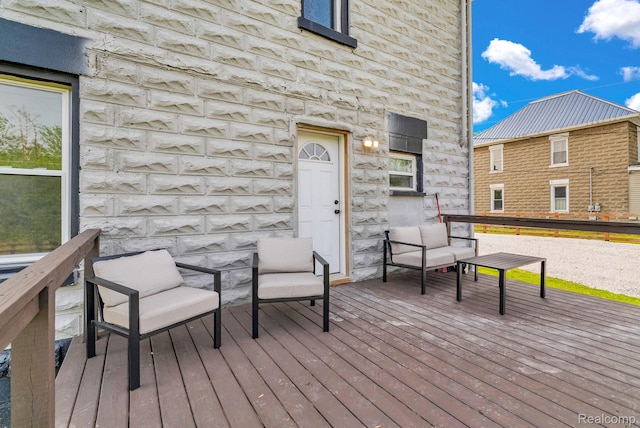5668 Mill St, Peck, MI 48466 - view of wooden deck