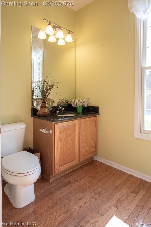 4233 Holly Ln, Rochester, MI 48306 - half bathroom featuring vanity and wood finished floors