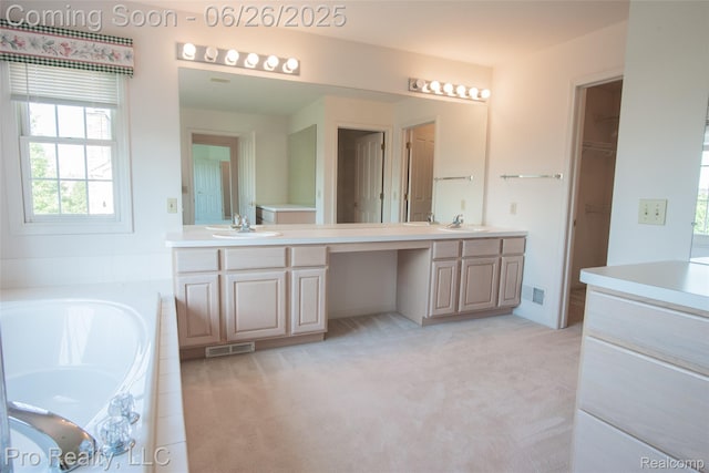 4233 Holly Ln, Rochester, MI 48306 - full bath featuring double vanity and a garden tub
