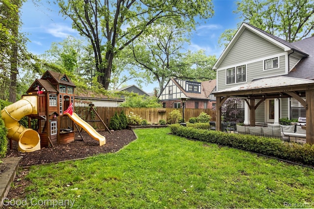 1017 N Maple Ave, Royal Oak, MI 48067 - view of yard featuring a gazebo and a playground
